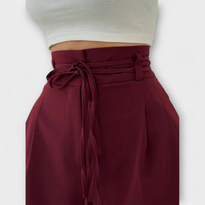 Jill - Lace-Up Casual Pants