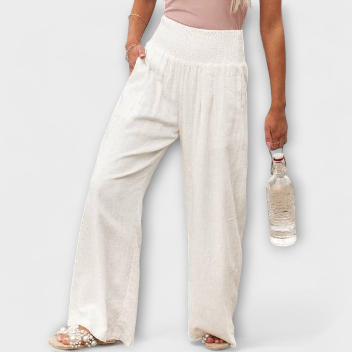 Thearya - Casual Wide Linen Pants