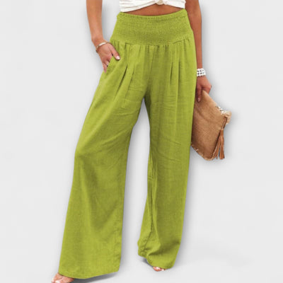 Thearya - Casual Wide Linen Pants