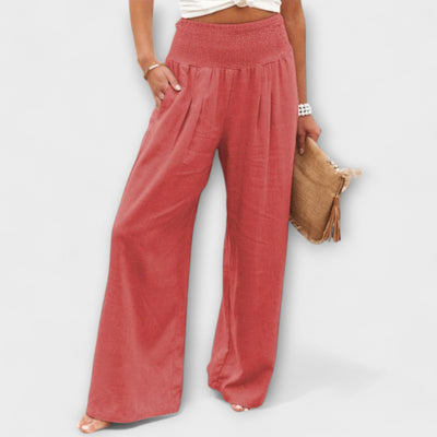 Thearya - Casual Wide Linen Pants