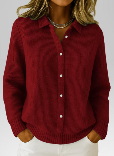 Elaine | Classic Knit Button Cardigan