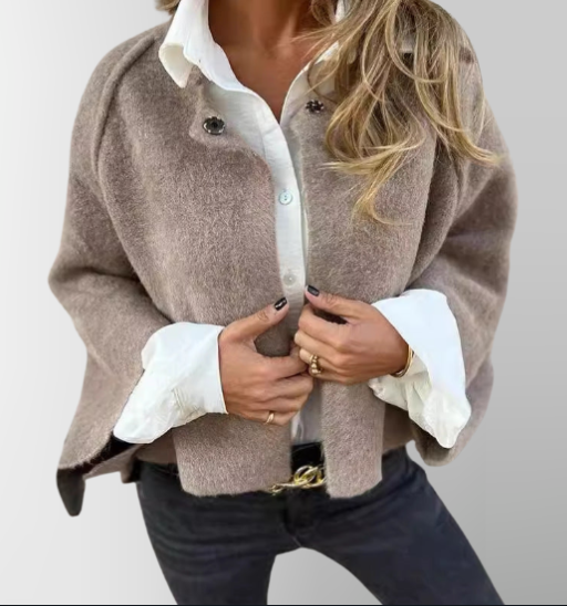 Elise  - Short jacket with chic flared sleeves